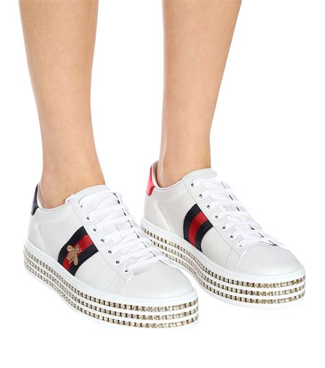 gucci sneakers plataforma|gucci new ace platform sneakers.